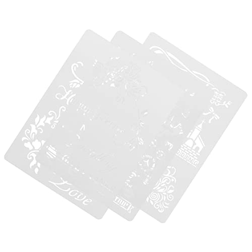 OSALADI 1 Satz Hochzeit Handschriftliche Zeitungsvorlage Journalvorlagen Scrapbook Zeichnen Malschablonen Keksschablonen Schablone Zum Malen Umweltschutz Haustier Weiß 3Blätter OSALADI 1 Satz Hochzeit Handschriftliche Zeitungsvorlage Journalvorlagen Scrapbook Zeichnen Malschablonen Keksschablonen Schablone Zum Malen Umweltschutz Haustier Weiß 3Blätter von OSALADI