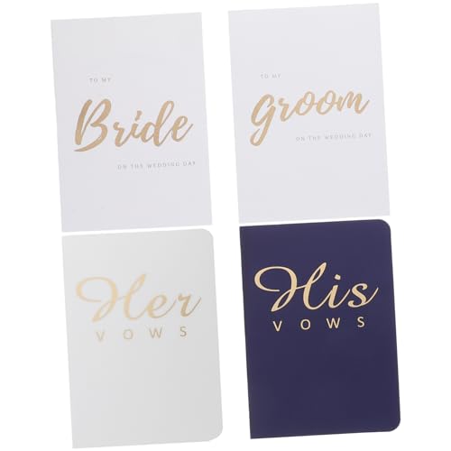 OSALADI 1 Satz Hochzeitsgelübde Karten Elegante Vows für Braut und Dekorative Hochzeitsrede Karten für Verlobung Hochzeit Jubiläen und Besondere Anlässe von OSALADI