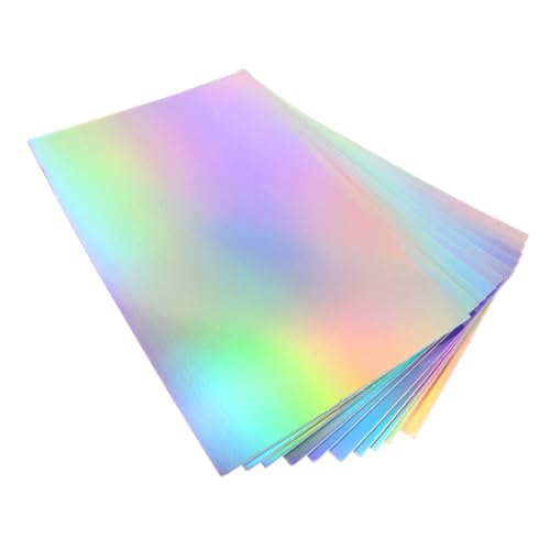 OSALADI 1 Satz Holografisches Bastelpapier Dicker Karton Für Diy Kunsthandwerk Scrapbooking Kartenherstellung Vielseitig Einsetzbar Für Schule Und Zuhause 10 Blatt OSALADI 1 Satz Holografisches Bastelpapier Dicker Karton Für Diy Kunsthandwerk Scrapbooking Kartenherstellung Vielseitig Einsetzbar Für Schule Und Zuhause 10 Blatt von OSALADI