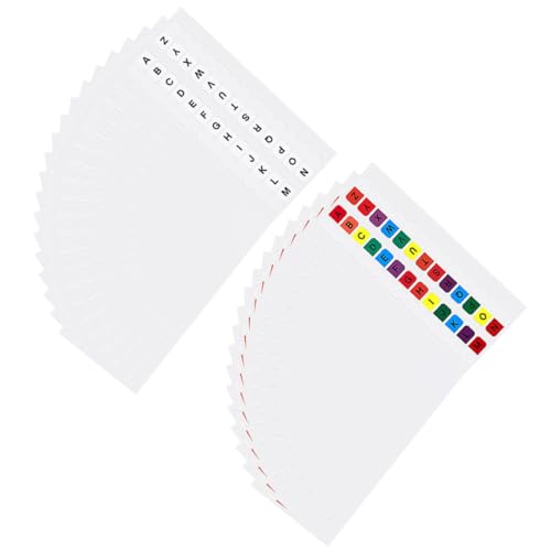 OSALADI 1 Satz Index-label Alphabet-tags Buchregisterkarten Tab Name Registerkarten Für Sticky-indizes Klebrig Haftstreifen Für Notizbücher Etikett Das Haustier Bunt 20 Blatt OSALADI 1 Satz Index-label Alphabet-tags Buchregisterkarten Tab Name Registerkarten Für Sticky-indizes Klebrig Haftstreifen Für Notizbücher Etikett Das Haustier Bunt 20 Blatt von OSALADI