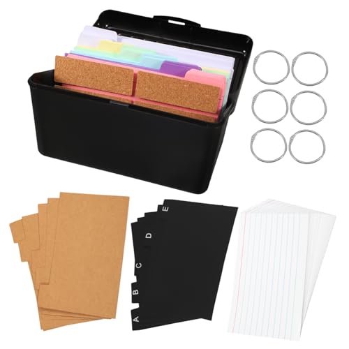 OSALADI 1 Satz Karteikartenhalter-set Anzeige Von Karteikarten Karteikartenteiler Karteikarten-organizer Karteikartenspeicher Karteikarten-buchhalter Karteikartenetui Plastikpapier OSALADI 1 Satz Karteikartenhalter-set Anzeige Von Karteikarten Karteikartenteiler Karteikarten-organizer Karteikartenspeicher Karteikarten-buchhalter Karteikartenetui Plastikpapier von OSALADI