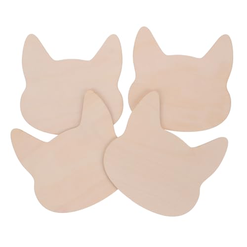 OSALADI 1 Satz Katzenkopfverzierungen Rustikale Mittelstücke Für Tische Material Malen Hartholz Form Dekore Aus Holzscheiben Unfertige Holzscheibe Hölzern Beige 4 Stück OSALADI 1 Satz Katzenkopfverzierungen Rustikale Mittelstücke Für Tische Material Malen Hartholz Form Dekore Aus Holzscheiben Unfertige Holzscheibe Hölzern Beige 4 Stück von OSALADI