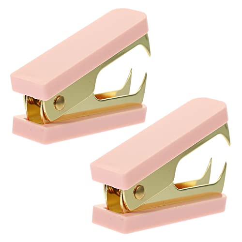 OSALADI 1 Satz Klammer Hefter Abzieher Zurück Zu Schulmaterial Schulbedarf Werkzeug Bürobedarf Hefterentferner Für Das Büro Staple Remover Tool Home Abs Rosa 2 Stück von OSALADI