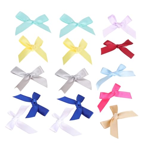 OSALADI 1 Satz Krawatte Weihnachten Funkeln Bögen Ornamente Mini Seidenband Ribbon Schleifen Für Hochzeiten Schleifen Für Bastelarbeiten Schleife Aus Polyester Kreativer Bogen 100 Stück von OSALADI