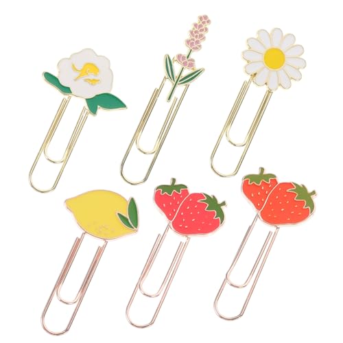 OSALADI 1 Satz Kreative Büroklammern Obstform Niedliche Papierclips Für Dokumente Notizen Und Lesezeichen Für Schule Und Büro Langlebig Und Leicht Zu Verwenden 6 Stück OSALADI 1 Satz Kreative Büroklammern Obstform Niedliche Papierclips Für Dokumente Notizen Und Lesezeichen Für Schule Und Büro Langlebig Und Leicht Zu Verwenden 6 Stück von OSALADI