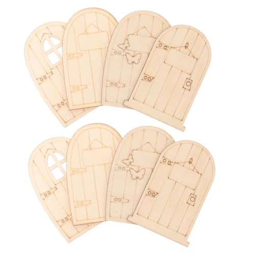 OSALADI 1 Satz Kreative Holztür Wandbehänge Auslauf Garten Baumschmuck Wandgemälde Tür Kranz Außen Baumschmuck Im Freien Unbemalt Leer Wohnkultur Schmücken Ornamente Feenhaus Beige 8 Stück OSALADI 1 Satz Kreative Holztür Wandbehänge Auslauf Garten Baumschmuck Wandgemälde Tür Kranz Außen Baumschmuck Im Freien Unbemalt Leer Wohnkultur Schmücken Ornamente Feenhaus Beige 8 Stück von OSALADI