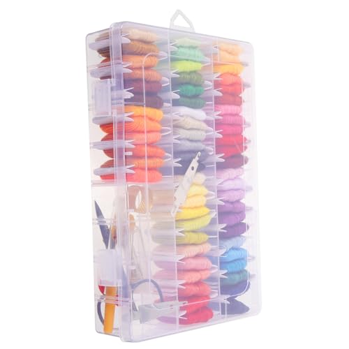 OSALADI 1 Satz Kreuzstich Set mit Farben Diy Stickgarn für Handarbeiten Aufbewahrungsbox und Zubehör für Projekte OSALADI 1 Satz Kreuzstich Set mit Farben Diy Stickgarn für Handarbeiten Aufbewahrungsbox und Zubehör für Projekte von OSALADI