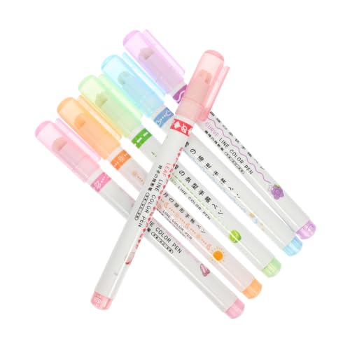 OSALADI 1 Satz Kurven-textmarker-set Markierungen Markieren Fluoreszierend Dünn Kunst Kind Mark Stifte Kurvenstifte Ästhetische Farbstifte Bunter Filzstift Buch-textmarker Abs 6 Stück OSALADI 1 Satz Kurven-textmarker-set Markierungen Markieren Fluoreszierend Dünn Kunst Kind Mark Stifte Kurvenstifte Ästhetische Farbstifte Bunter Filzstift Buch-textmarker Abs 6 Stück von OSALADI