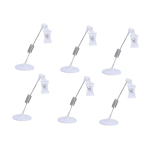 OSALADI 1 Satz Lebensmittelschildhalter Für Etikett Inhaber Anzeige Werbeclip Namensclip Praktischer Displayhalter Preisschildhalter Rack Ausstellen Abs 6 Stück von OSALADI
