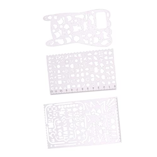 OSALADI 1 Satz Lesezeichen Mit Lochmuster Multifunktionale Schablone Für Tagebuch Zeichnen Graffiti Rostfreies Material Für Diy Projekte Und Notizen 3 Stück OSALADI 1 Satz Lesezeichen Mit Lochmuster Multifunktionale Schablone Für Tagebuch Zeichnen Graffiti Rostfreies Material Für Diy Projekte Und Notizen 3 Stück von OSALADI