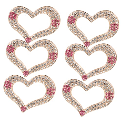 OSALADI 1 Satz Liebe Zubehör Accessoires Applikationen Klebrig Für Geformt Dekoration Herz Hotfix Flecken Kleidung Diy Liefert Schuhe Strassdekore Legierung 10 Stück von OSALADI