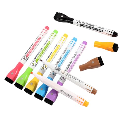 OSALADI 1 Satz Magnetische Whiteboard Marker Abwischbare Marker Mit Radiergummi Für Kinderzeichnungen Klassenzimmer Und Büro Für Kreative Anwendungen 8 Stück OSALADI 1 Satz Magnetische Whiteboard Marker Abwischbare Marker Mit Radiergummi Für Kinderzeichnungen Klassenzimmer Und Büro Für Kreative Anwendungen 8 Stück von OSALADI