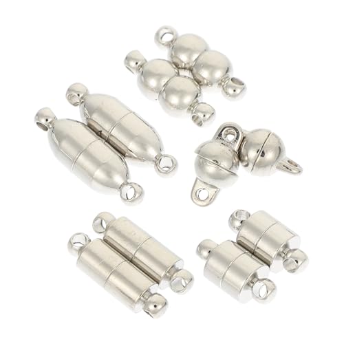 OSALADI 1 Satz Magnetverschlüsse Für Halskette Und Armband Legierungsschließen Für Diy Schmuckherstellung Kreative Verbindungselemente Für Bezaubernde Accessoires 5 Paare von OSALADI
