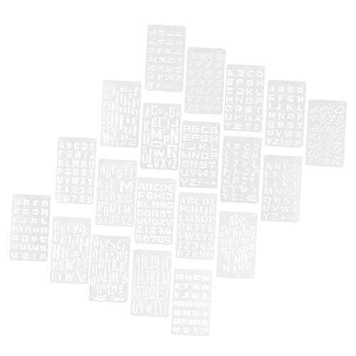 OSALADI 1 Satz Malvorlage Malerei Form Empfindlich Klein Alphabet Multifunktions-buchstabenschablonen Wiederverwendbare Schablonen Briefvorlage Das Haustier Weiß 20 Blatt OSALADI 1 Satz Malvorlage Malerei Form Empfindlich Klein Alphabet Multifunktions-buchstabenschablonen Wiederverwendbare Schablonen Briefvorlage Das Haustier Weiß 20 Blatt von OSALADI