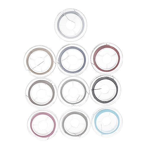 OSALADI 1 Satz Mehrfarbiger Stahlbindedraht Für Diy Schmuckherstellung Für Armbänder Und Kreative Bastelprojekte 10 Rollen OSALADI 1 Satz Mehrfarbiger Stahlbindedraht Für Diy Schmuckherstellung Für Armbänder Und Kreative Bastelprojekte 10 Rollen von OSALADI