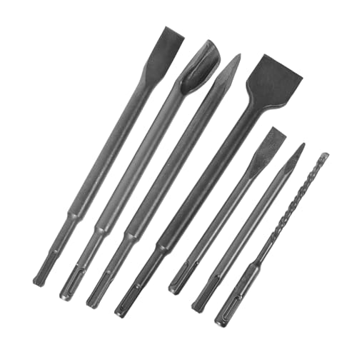 OSALADI 1 Satz Meißel Elektrik -Pickel -Set holzarbeiten Spatenbohrgeräte für Holz Seitenschneider Bohrer Metall Spatenbohrer Bohrer Holzspalter Bohrer aus Metall 40 Chromstahl Grey von OSALADI