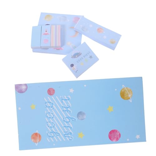 OSALADI 1 Satz Memo Pad Set Selbstklebende Notizzettel Blau Kreative Haftnotizen für Büro und Zuhause Starke Haftung für Einfaches Umpositionieren Praktisch für Erinnerungen und Wichtige von OSALADI