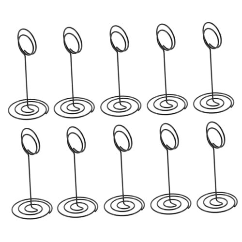 OSALADI 1 Satz Metall -nummernschild -clip Platzkartenhalter Für Den Tisch Foto Begrüßen Party Minimalistisch Bildhalter Für Tisch Schlank Visitenkartenständer Stand Schwarz 10 Stück OSALADI 1 Satz Metall -nummernschild -clip Platzkartenhalter Für Den Tisch Foto Begrüßen Party Minimalistisch Bildhalter Für Tisch Schlank Visitenkartenständer Stand Schwarz 10 Stück von OSALADI