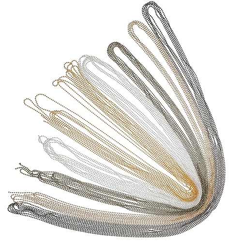 OSALADI 1 Satz Metallperlen Ketten Für Diy Schmuckherstellung Hochwertige Bead Link Ketten Für Armbänder Und Schlüsselanhänger Silber Gold Antikbraun Gunmetal Und Gold 5 Stück OSALADI 1 Satz Metallperlen Ketten Für Diy Schmuckherstellung Hochwertige Bead Link Ketten Für Armbänder Und Schlüsselanhänger Silber Gold Antikbraun Gunmetal Und Gold 5 Stück von OSALADI