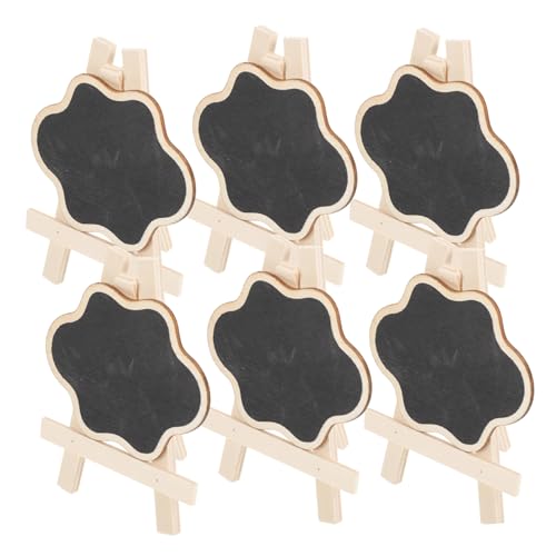 OSALADI 1 Satz Mini Kreidetafel mit Ständer Teiliges Holzschild Wolkenform für Kreative Beschriftungen für Zuhause Garten Partys und Mehr von OSALADI