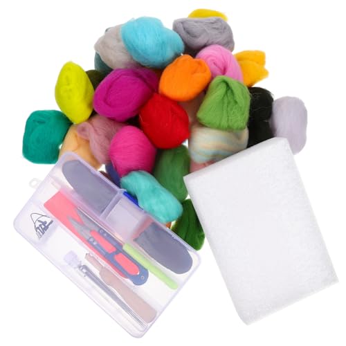 OSALADI 1 Satz Nadelfilzset für Anfänger Wollfilz für Nassfilzen Diy Handwerk mit Zubehör für Filzprojekte Schmuckherstellung und Mehr OSALADI 1 Satz Nadelfilzset für Anfänger Wollfilz für Nassfilzen Diy Handwerk mit Zubehör für Filzprojekte Schmuckherstellung und Mehr von OSALADI