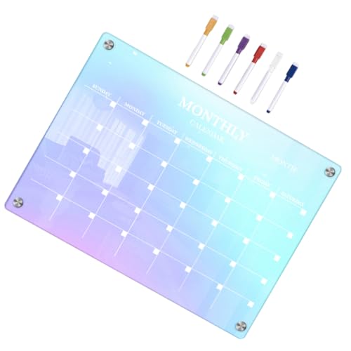 OSALADI 1 Satz Notepad Stift Kühlschrank-trockenlöschtafel Magnetisches Whiteboard Kühlschrank-magnettafel Groß Kühlschrank Kalender Erste Magnetischer Notizblock Acryl von OSALADI