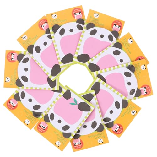 OSALADI 1 Satz Panda Porto Lustig Hallo Rosa Klein Selbstklebende Notizblöcke Notizaufkleber Self Stick Animal Note Home-memo-aufkleber Papier 20 Stück von OSALADI