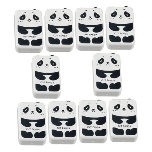 OSALADI 1 Satz Panda Radiergummis Kreative Multifunktionale Radierer Für Zeichnungen Und Schreibfehler Praktische Schulbedarf Im Niedlichen Design 10 Stück von OSALADI