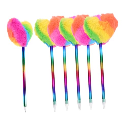 OSALADI 1 Satz Plüsch Liebesballpoint Stift Bauschige Stifte Flauschige Stifte Rosa Stifte Süßer Stift Kugelschreiber Für Mädchen Herz Lustige Stifte Plastik 6 Stück OSALADI 1 Satz Plüsch Liebesballpoint Stift Bauschige Stifte Flauschige Stifte Rosa Stifte Süßer Stift Kugelschreiber Für Mädchen Herz Lustige Stifte Plastik 6 Stück von OSALADI