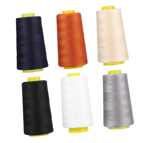OSALADI 1 Satz Polyesterfaden Stickgarne Quiltfaden Naehstiche Spulen Farbig Naht Nähfäden Für Kleidung Maschinennähgarn Nähmaschinenfaden Nähfäden Für Nähmaschinen 6 Stück von OSALADI