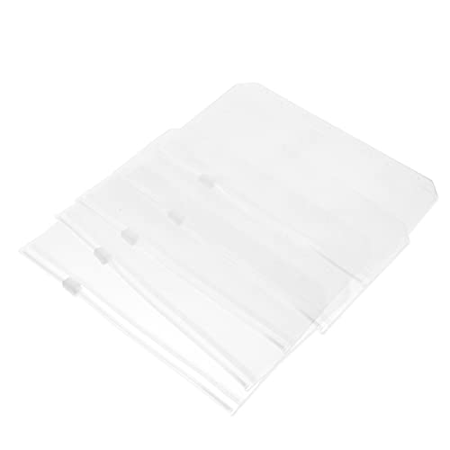 OSALADI 1 Satz Pvc-tasche Mit Reißverschluss Taschen Binder Reißverschlusstasche Wiederverwendbar A5 Tasche Für Dokumentenmappen Binder Aufbewahrungstasche Mit Reißverschluss Weiß 15 Stück OSALADI 1 Satz Pvc-tasche Mit Reißverschluss Taschen Binder Reißverschlusstasche Wiederverwendbar A5 Tasche Für Dokumentenmappen Binder Aufbewahrungstasche Mit Reißverschluss Weiß 15 Stück von OSALADI