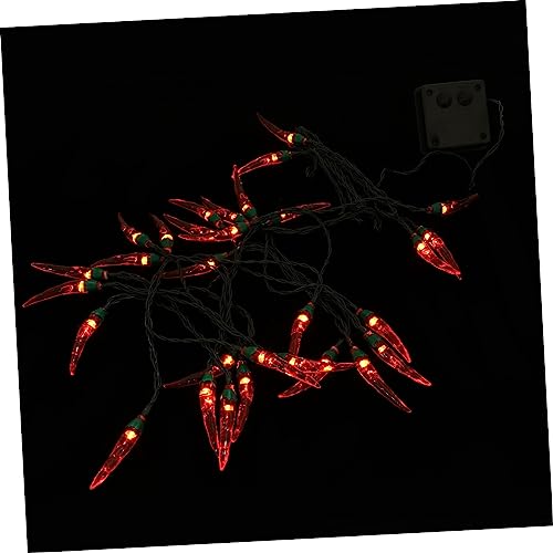 OSALADI 1 Satz Rote Chili-lichterketten Festliches Fairy- Licht Chili Lights String Led Dekorative Lampenstring. Neuheit String Light. Led-szenenlicht Haushalt Mexiko Eingebaute Batterie von OSALADI