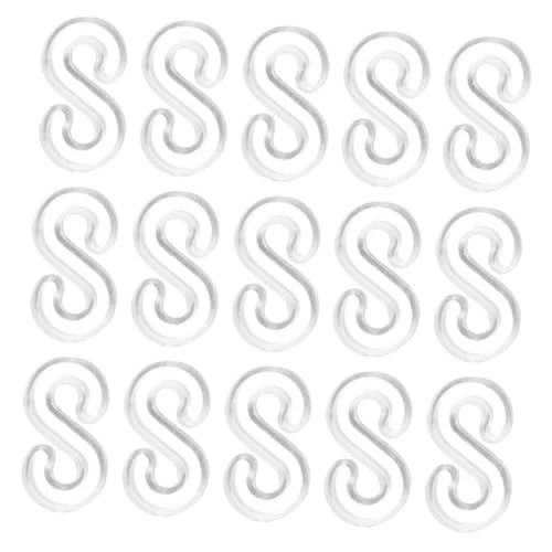 OSALADI 1 Satz S Clips Für Gummiband Armbänder Transparente Verbindungselemente Für Diy Schmuck Geeignet Für Loom Armband Kits Elastische Bänder Und Kreative Projekte 500 Stück von OSALADI