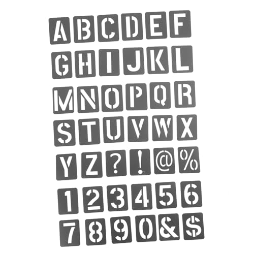 OSALADI 1 Satz Schablonen für Buchstaben und Zahlen Wiederverwendbare Kunststoff Schablonen für Diy Wandgestaltung Spraymalerei und Bastelprojekte Teiliges Set für Kreative Anwendungen von OSALADI