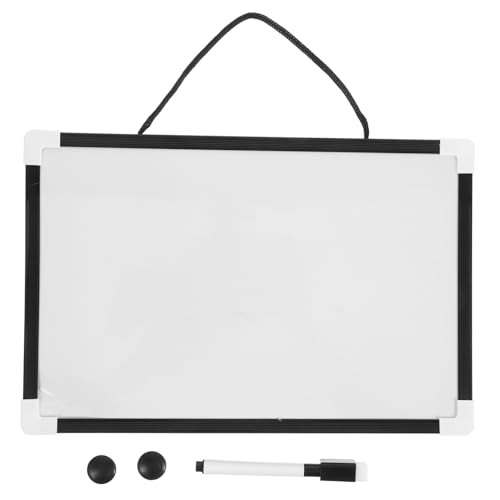 OSALADI 1 Satz Schreibtafel Für Magnetisches Whiteboard Trockenlöschtafel Zum Aufhängen Trocken Abwischbare Magnettafel Magnetisches Zeichenbrett Black Metall von OSALADI