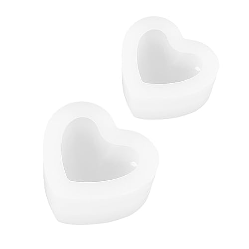 OSALADI 1 Satz Silikon Herzform Gießform Für Diy Dekoration Kristall Epoxidharz Formen Für Handgefertigte Ornamente Und Tischdekorationen 2 Stück OSALADI 1 Satz Silikon Herzform Gießform Für Diy Dekoration Kristall Epoxidharz Formen Für Handgefertigte Ornamente Und Tischdekorationen 2 Stück von OSALADI