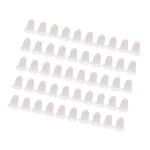 OSALADI 1 Satz Silikon Ohrstecker Pads Kupfer Für Frauen Padded Ohrstecker Verschlüsse Komfortable Ohrstopper Für Ohrringe Weiß 50 Stück von OSALADI