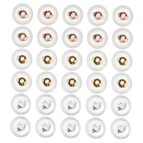 OSALADI 1 Satz Silikon Ohrstecker Verschlüsse Transparente Ohrring Stopper Für Diy Schmuckdesign Sicherer Halt Und Vielseitig Einsetzbar Geeignet Für Ohrringe 30 Stück OSALADI 1 Satz Silikon Ohrstecker Verschlüsse Transparente Ohrring Stopper Für Diy Schmuckdesign Sicherer Halt Und Vielseitig Einsetzbar Geeignet Für Ohrringe 30 Stück von OSALADI