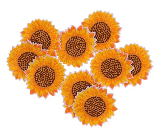 OSALADI 1 Satz Sonnenblumen Stickerei Patches Schöne Blumen Aufnäher Premium Für Diy Kleidung Bastelprojekte Zum Verzieren Und Reparieren 10 Stück OSALADI 1 Satz Sonnenblumen Stickerei Patches Schöne Blumen Aufnäher Premium Für Diy Kleidung Bastelprojekte Zum Verzieren Und Reparieren 10 Stück von OSALADI
