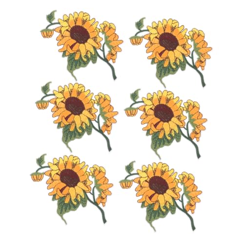 OSALADI 1 Satz Sonnenblumen Tuch Aufkleber Stickerei Kleidungsflicken Für Nähen Bestickt Patch Blumenflecken Dekorative Flecken Applikationen Verzierungen Blumenbeete Vlies Gelb 6 Stück OSALADI 1 Satz Sonnenblumen Tuch Aufkleber Stickerei Kleidungsflicken Für Nähen Bestickt Patch Blumenflecken Dekorative Flecken Applikationen Verzierungen Blumenbeete Vlies Gelb 6 Stück von OSALADI