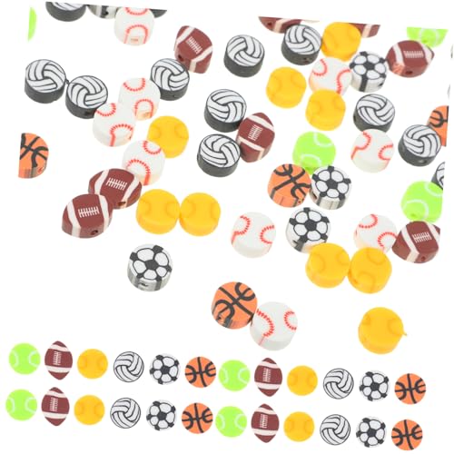 OSALADI 1 Satz Stanzte Weiche Keramikperlen Fußballperlen Für Armbänder Anhänger Aus Tonperlen Softball-perlen Sport Lose Perlen Basketball-perlen Farbig Winzig Farbe Polymer-ton 200 Stück OSALADI 1 Satz Stanzte Weiche Keramikperlen Fußballperlen Für Armbänder Anhänger Aus Tonperlen Softball-perlen Sport Lose Perlen Basketball-perlen Farbig Winzig Farbe Polymer-ton 200 Stück von OSALADI