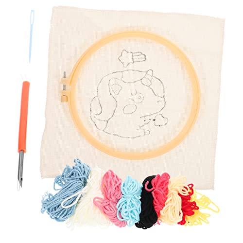 OSALADI 1 Satz Stichset für Anfänger Punch Needle Stickerei Kit mit Stickrahmen und Zubehör Diy Handwerksmaterial für Projekte für Erwachsene OSALADI 1 Satz Stichset für Anfänger Punch Needle Stickerei Kit mit Stickrahmen und Zubehör Diy Handwerksmaterial für Projekte für Erwachsene von OSALADI