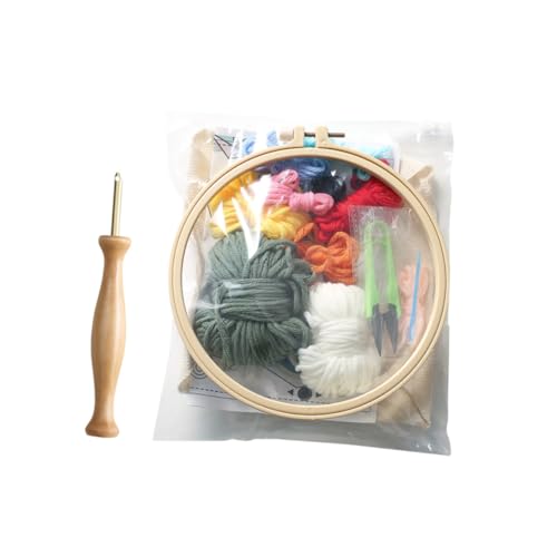 OSALADI 1 Satz Sticken für Anfänger Diy Punch Needle Stickerei mit Stanznadeln und Buntem für Projekte mit Kindern und Freunden Zufälliger Stil OSALADI 1 Satz Sticken für Anfänger Diy Punch Needle Stickerei mit Stanznadeln und Buntem für Projekte mit Kindern und Freunden Zufälliger Stil von OSALADI