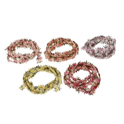OSALADI 1 Satz Stoffbesatz Spitze Blumen- Nähen Trimmen Vorhänge Braut- Fransenbesatz Kopfbedeckung Zum Nähen Trimmen Für Kleidung Handgefertigter Kleidbesatz Polyestergarn 5rollen OSALADI 1 Satz Stoffbesatz Spitze Blumen- Nähen Trimmen Vorhänge Braut- Fransenbesatz Kopfbedeckung Zum Nähen Trimmen Für Kleidung Handgefertigter Kleidbesatz Polyestergarn 5rollen von OSALADI