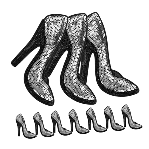OSALADI 1 Satz Stoffmontage Dekoration Flecken Basteln Dekorativ Patch Applikationen Nähen Aufnäher Für Kleidungsstücke High-heel-nähapplikation Kleidungsflicken Silber Pailletten 5 Paare OSALADI 1 Satz Stoffmontage Dekoration Flecken Basteln Dekorativ Patch Applikationen Nähen Aufnäher Für Kleidungsstücke High-heel-nähapplikation Kleidungsflicken Silber Pailletten 5 Paare von OSALADI