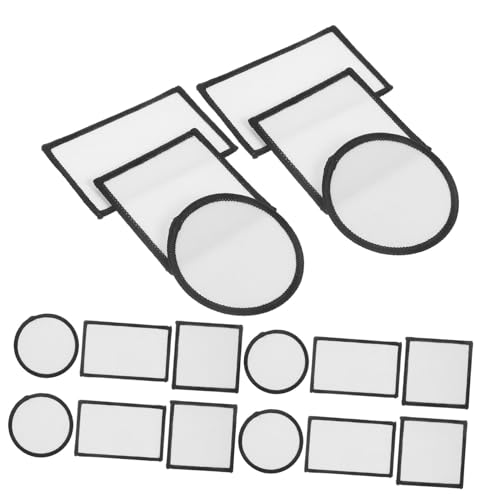 OSALADI 1 Satz Sublimations Patches Zum Aufbügeln Rechteckige Runde Und Quadratische Stoffreparatur Patches Für Diy Dekoration Und Bekleidungsreparatur 18 Stück von OSALADI