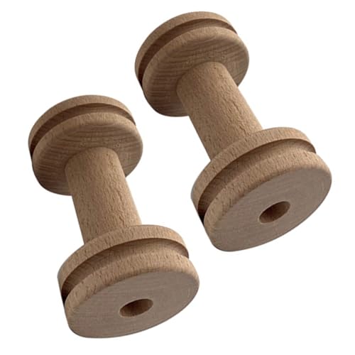 OSALADI 1 Satz Teiliges Buche Holz Garnspulen Fadenhalter Für Nähzubehör Diy Spulen Aufbewahrung Glatte Oberfläche Knotensichere Organisation Für Nähen Quilten Handarbeiten 2 Stück von OSALADI
