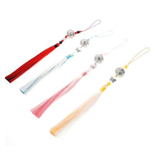 OSALADI 1 Satz Teiliges Chinesisches Stil Quasten Anhänger Langlebige Antike Glocken Waist Schmuck Anhänger Vielseitig Für Cosplay Raumdeko Taschen Und Kleidungszubehör 4 Stück OSALADI 1 Satz Teiliges Chinesisches Stil Quasten Anhänger Langlebige Antike Glocken Waist Schmuck Anhänger Vielseitig Für Cosplay Raumdeko Taschen Und Kleidungszubehör 4 Stück von OSALADI