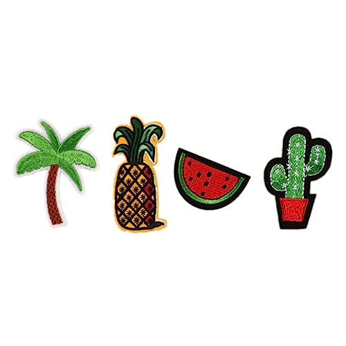 OSALADI 1 Satz Teiliges Diy Aufnäher Ananas Wassermelone Kokosnussbaum Und Kaktus Bestickte Patches Für Kleidung Taschen Und Jeans Für Kreative Projekte 12 Stück OSALADI 1 Satz Teiliges Diy Aufnäher Ananas Wassermelone Kokosnussbaum Und Kaktus Bestickte Patches Für Kleidung Taschen Und Jeans Für Kreative Projekte 12 Stück von OSALADI