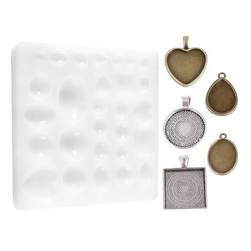 OSALADI 1 Satz Teiliges Diy Silikonformen Set für Schmuckherstellung Kreative Epoxidharz Gießform für Anhänger Ohrringe und für Heimstudio und Schule Weiß OSALADI 1 Satz Teiliges Diy Silikonformen Set für Schmuckherstellung Kreative Epoxidharz Gießform für Anhänger Ohrringe und für Heimstudio und Schule Weiß von OSALADI